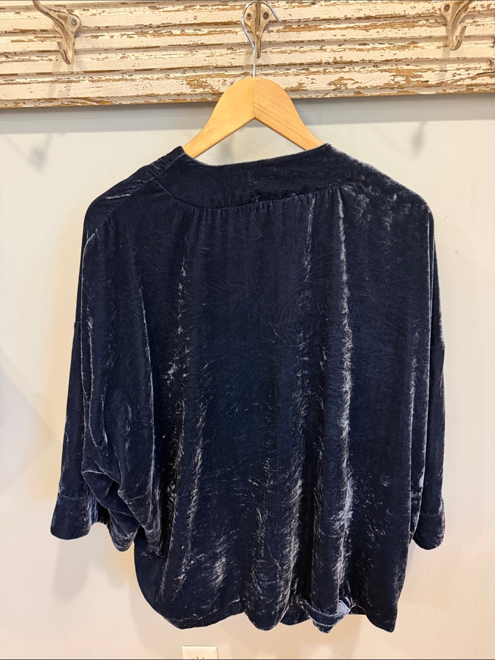 Anthropologie Esme Velvet Kimono Jacket Size XS - Picture 5 of 11